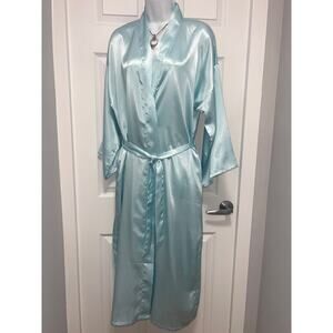 Vintage 80s Jayre California Kimono
Robe Med Satin Belted Pockets Length
48”